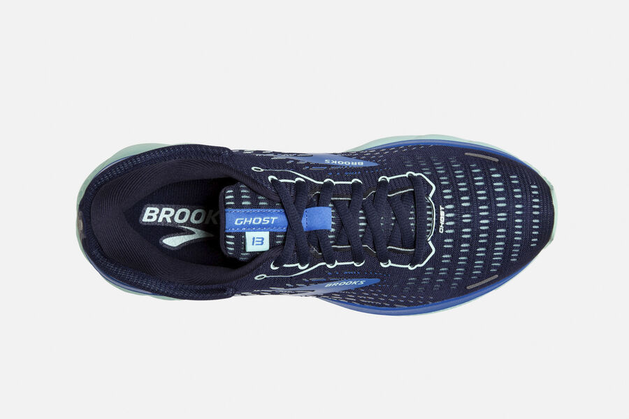 Ghost 13 Road Brooks Running Shoes NZ Womens - Navy/Blue - HCNAFO-483